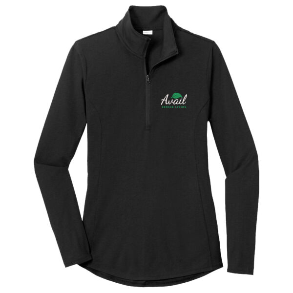 Avail - Ladies PosiCharge ® Tri Blend Wicking 1/4 Zip Pullover Thumbnail
